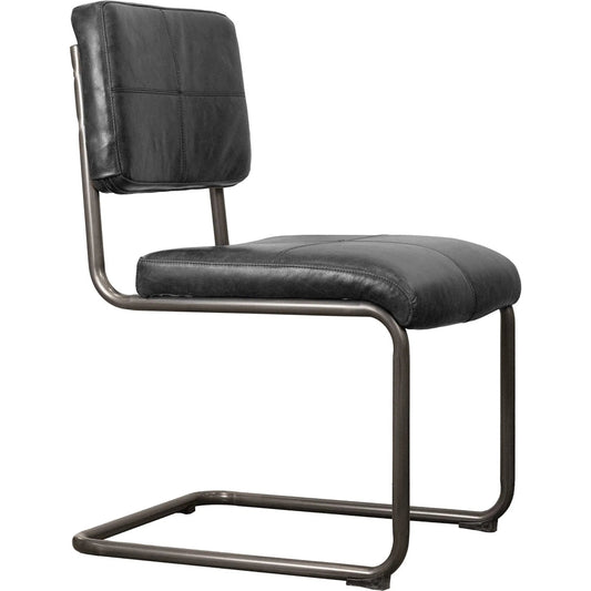 001 SI-2452891 | Primary Silo | Cobain Dining Chair by LH Imports in light black. Made from unique in a traditional style.