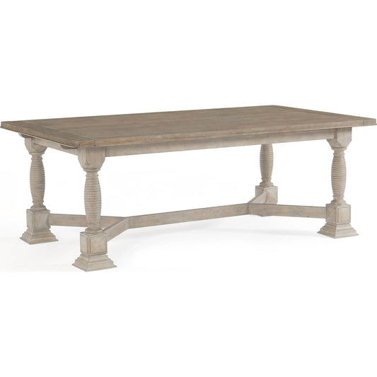 001 SI-2356213 | Primary Silo | Reforma Trestle Table Top by A.R.T. Furniture in tapenade. Made from parawood solids, random match flaky oak veneers in a traditional style.