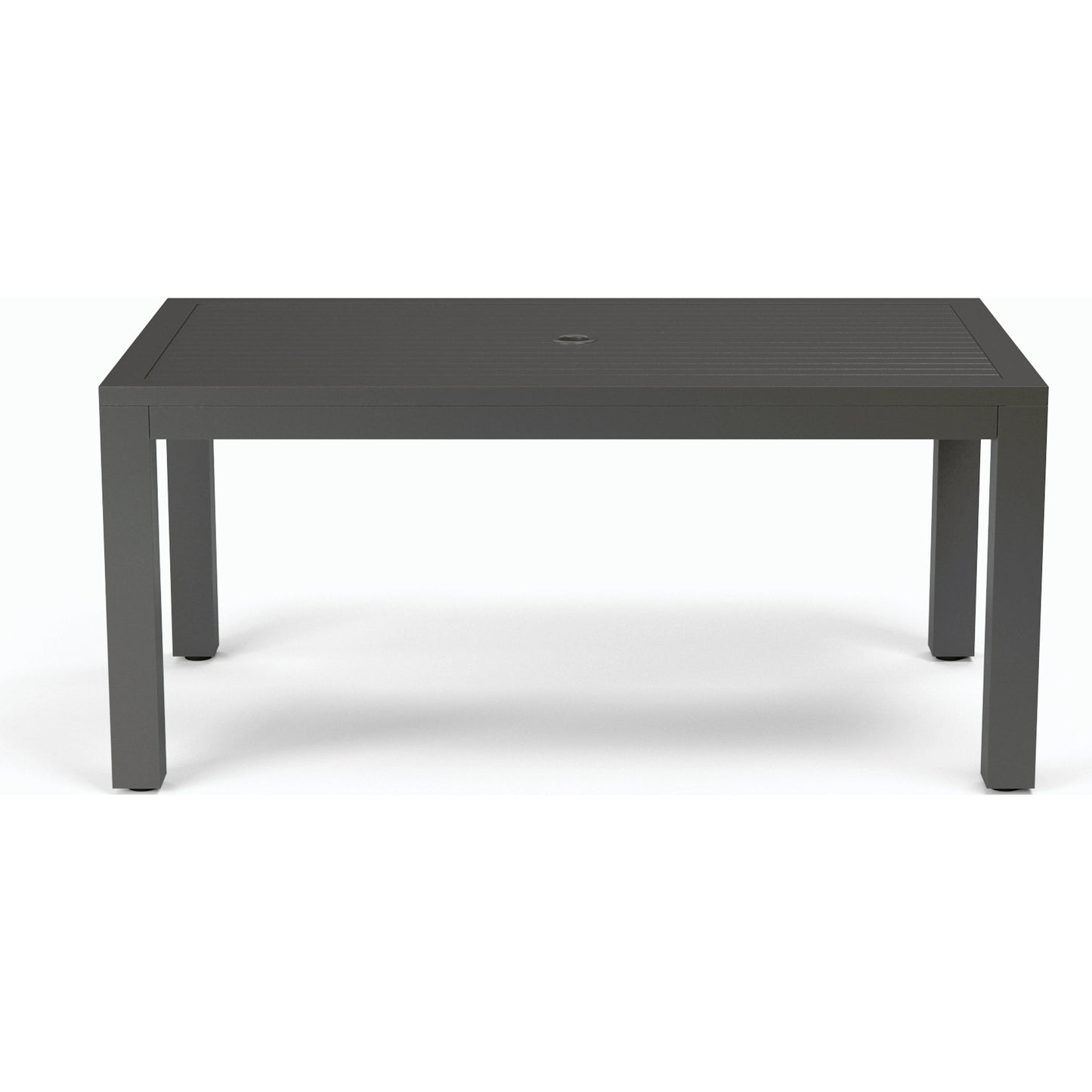 002 SI-2166680 | Additional Silo | Vegas Outdoor Rectangular Dining Table by Sunset West in graphite. Made from aluminum in a modern style.