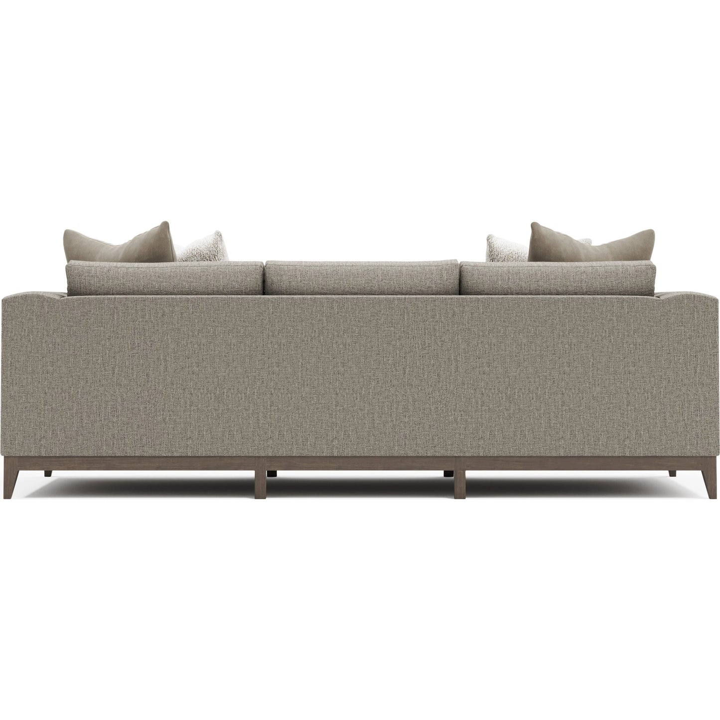 004 SI-2534167 | Additional Silo | Noel 100" Fabric Sofa by Bernhardt in grey. Made from fabric, wood in a unique style.