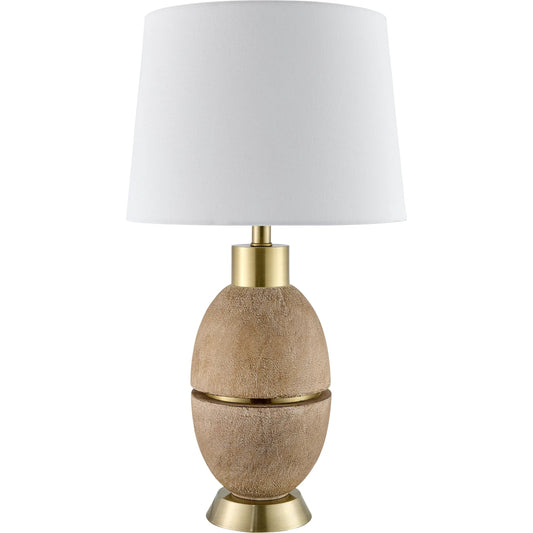 Puglia Accent Table Lamp by Livabliss in metallic, plated, painted. Made from resin, iron, linen in a transitional style.