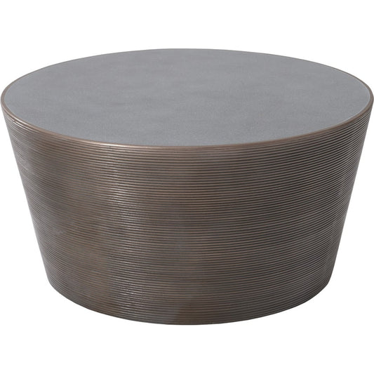 Kono Coffee Table by Phillips Collection in bronze and bronze. Made from resin in a transitional style.