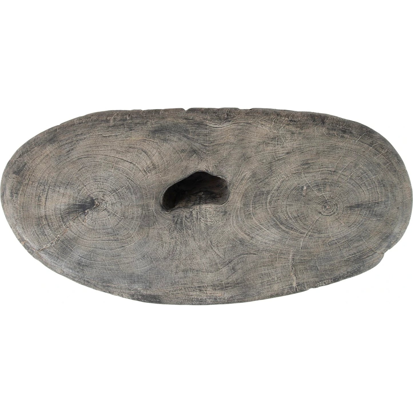 003 SI-1786295 | Additional Silo | Cast Organic River Stone Coffee Table by Phillips Collection in gray and gray stone. Made from resin in a rustic style.