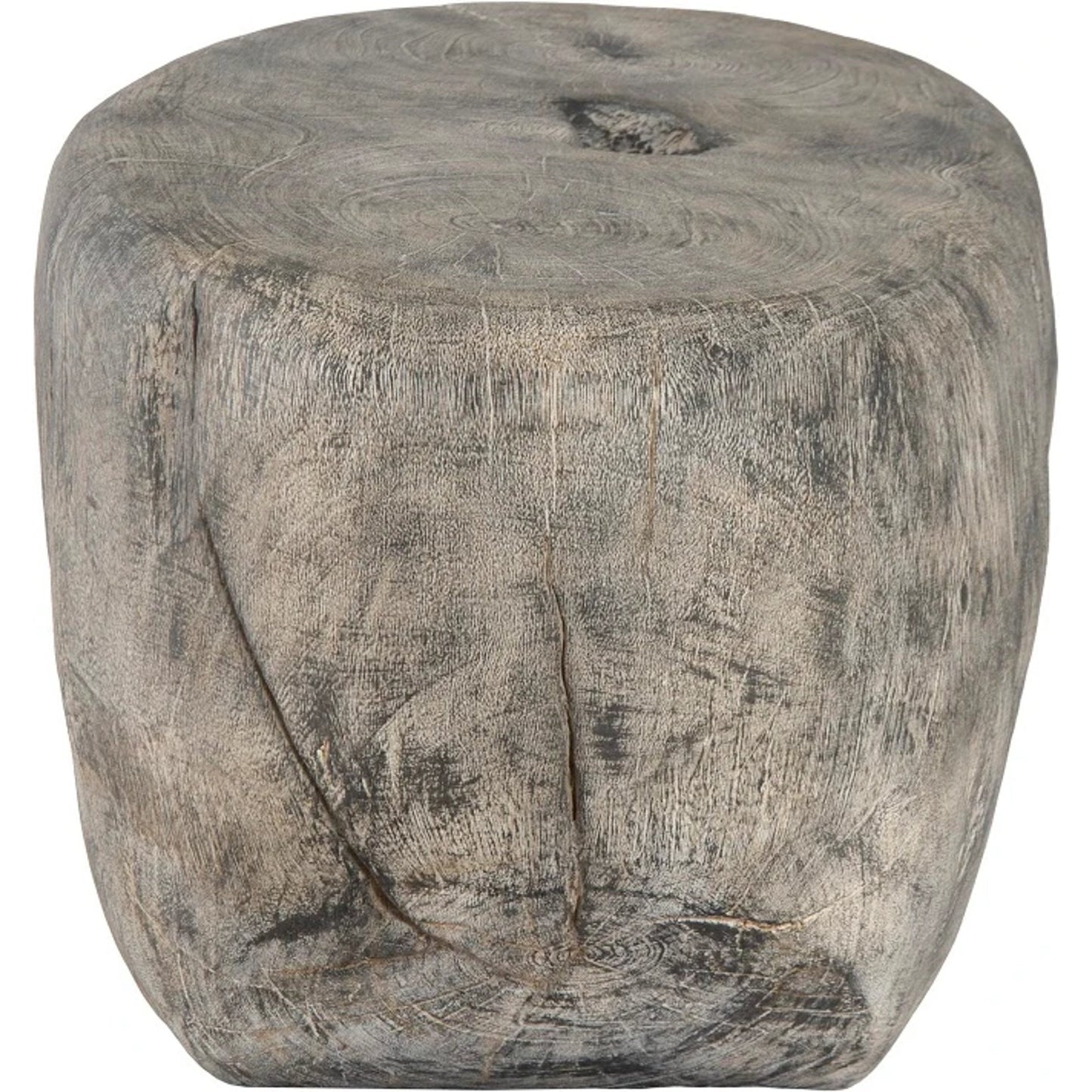 002 SI-1786295 | Additional Silo | Cast Organic River Stone Coffee Table by Phillips Collection in gray and gray stone. Made from resin in a rustic style.