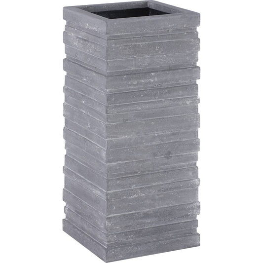 June Square Planter by Phillips Collection in gray. Made from resin composite in a transitional style.