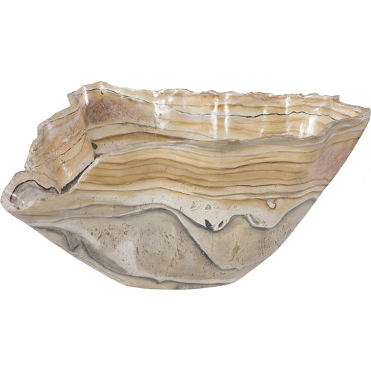 Cast Onyx Bowl by Phillips Collection in multi colored. Made from unique in a rustic style.