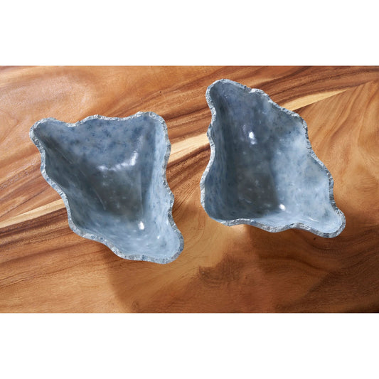 Cast Blue Onyx Bowl by Phillips Collection in blue. Made from resin in a modern style.