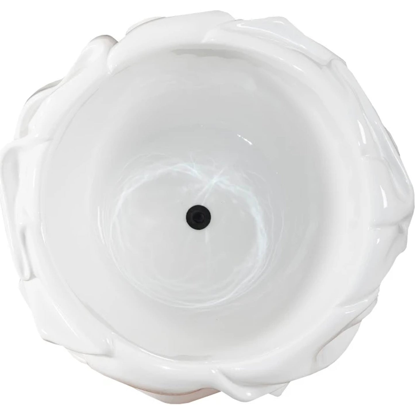 002 SI-1944827 | Additional Silo | Drape Planter, Gel Coat White by Phillips Collection in white. Made from resin in a modern style.