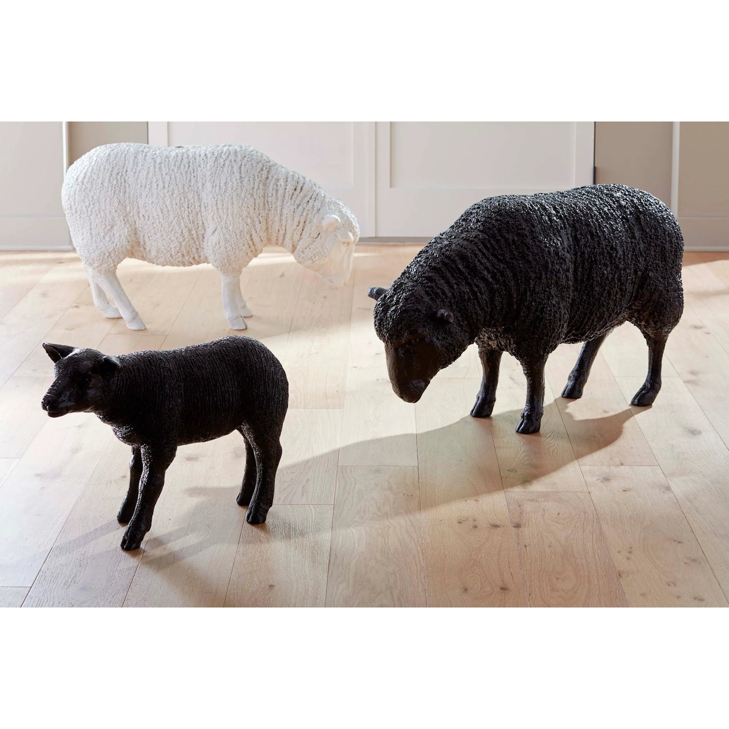 006 SI-1944949 | Lifestyle | Sheep Sculpture by Phillips Collection. Made from resin in a modern style.