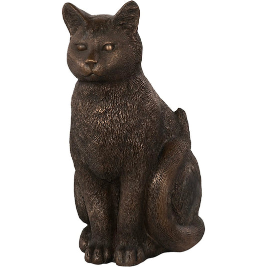 Cat Sitting Sculpture by Phillips Collection. Made from resin in a modern style.