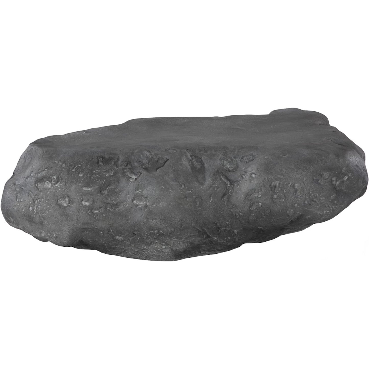 002 SI-2445374 | Primary Silo | Cast Boulder Coffee Table by Phillips Collection in gray and charcoal stone. Made from resin in a unique style.