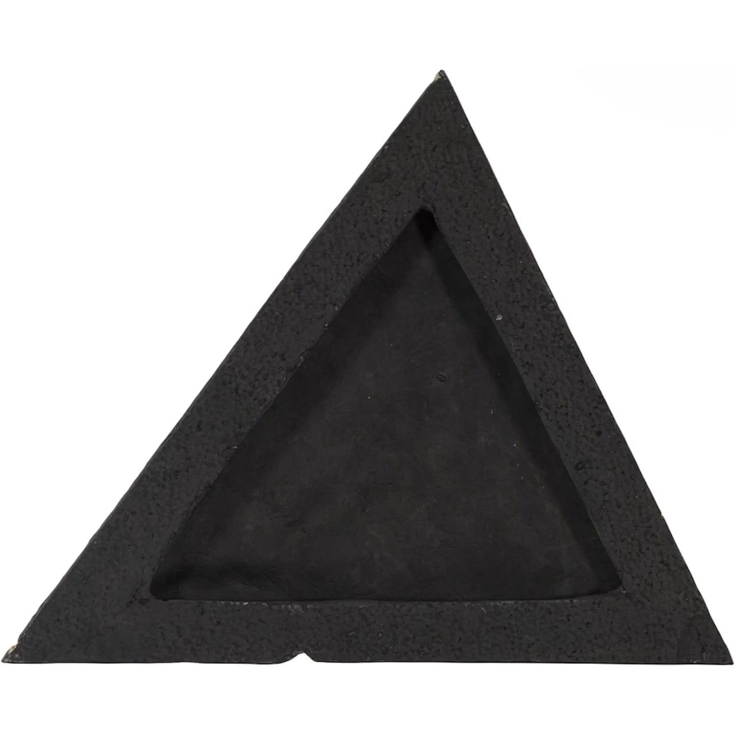 004 SI-2452534 | Additional Silo | Rift Wall Tile Triangle by Phillips Collection in black, gold and gold leaf, matte lacquer. Made from resin in a unique style.