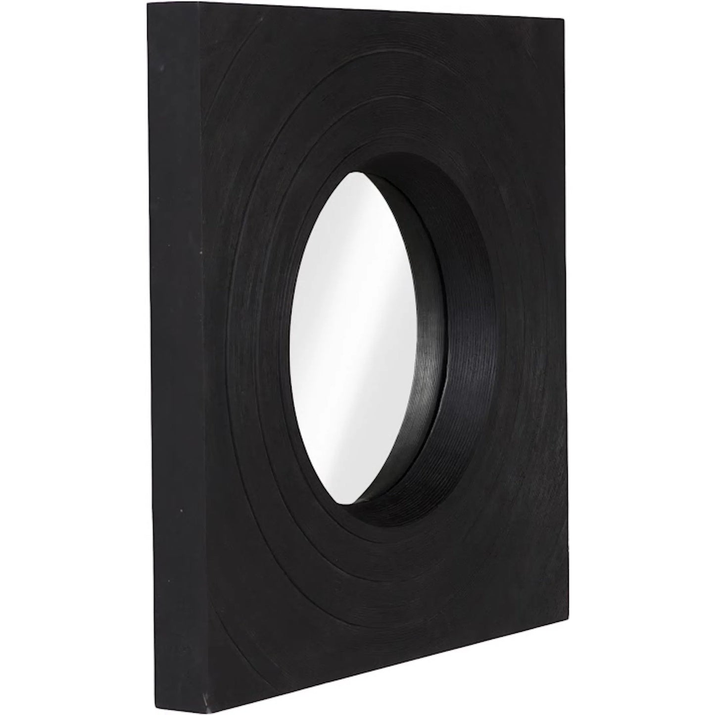 002 SI-2452544 | Additional Silo | Void Mirror by Phillips Collection in black and black stone. Made from resin in a unique style.