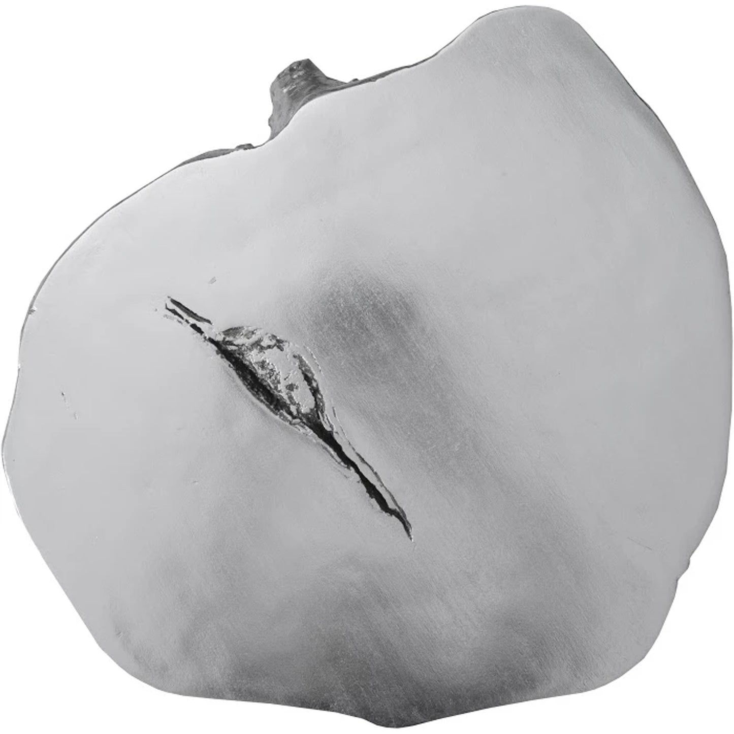 012 SI-1790235 | Additional Silo | Log Silver Stool by Phillips Collection in silver and silver leaf. Made from resin in a eclectic & global style.
