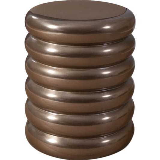Ribbed Stool by Phillips Collection. Made from resin in a modern style.