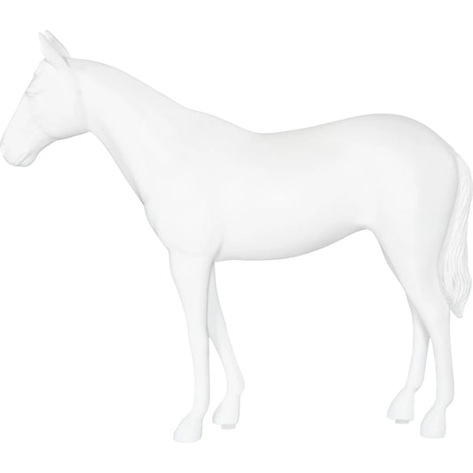 Horse Sculpture by Phillips Collection in white and glossy lacquer. Made from resin in a modern style.