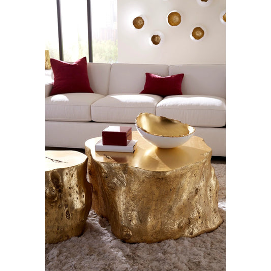 Broken Egg Bowl by Phillips Collection. Made from resin in a modern style.
