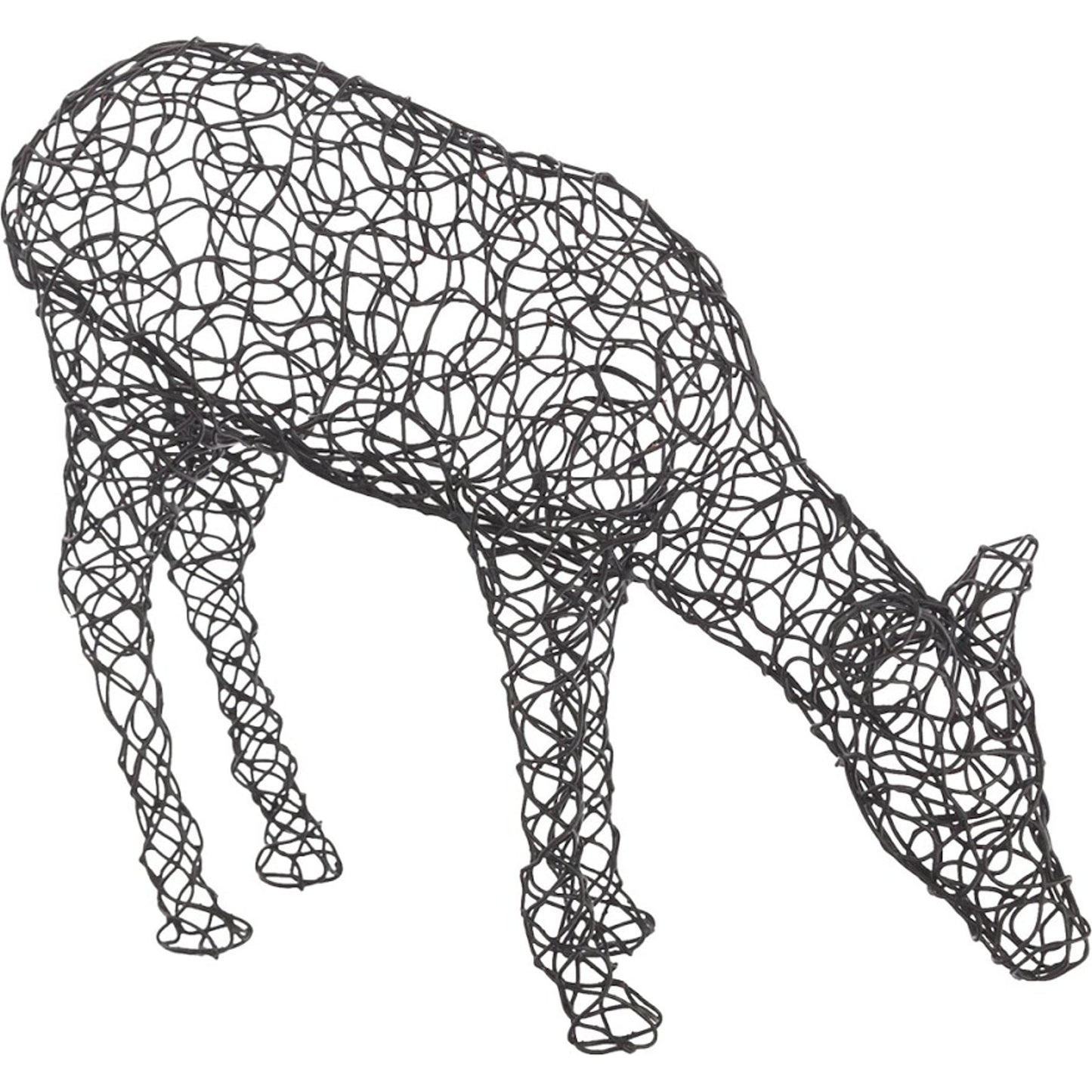 001 SR-939434 | Primary Silo | Crazy Wire Doe Deer by Phillips Collection in black. Made from metal in a cottage & farmhouse style.