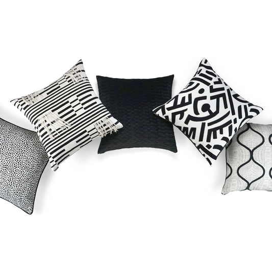 Gradient Pillow by DV Kap Home in grey. Made from 50% polyester, 50% cotton in a transitional style.