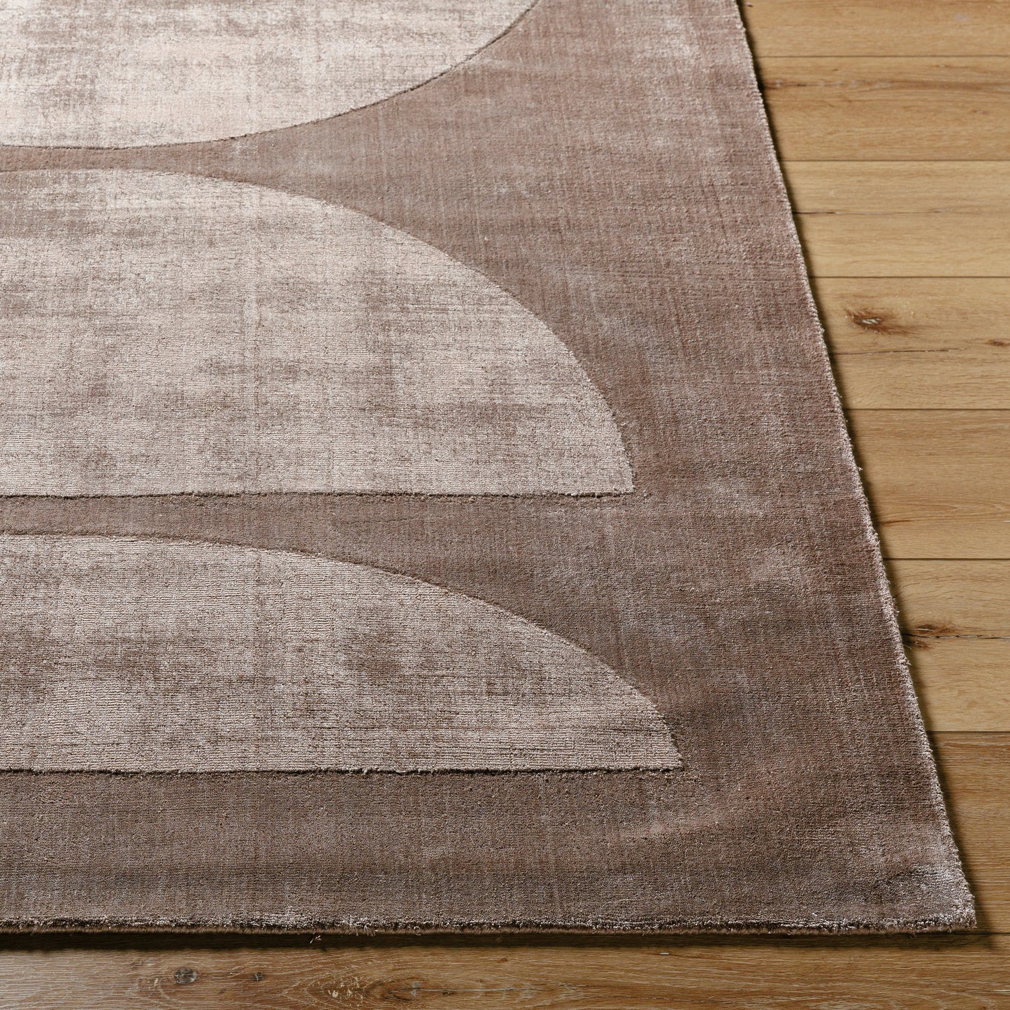 002 SI-2163238,SI-2163239,SI-2163240,SI-2163241,SI-2163242,SI-2163243 | Closeup | Pier Rug - 484702 by Surya in taupe, sandstone, mocha. Made from viscose in a unique style.