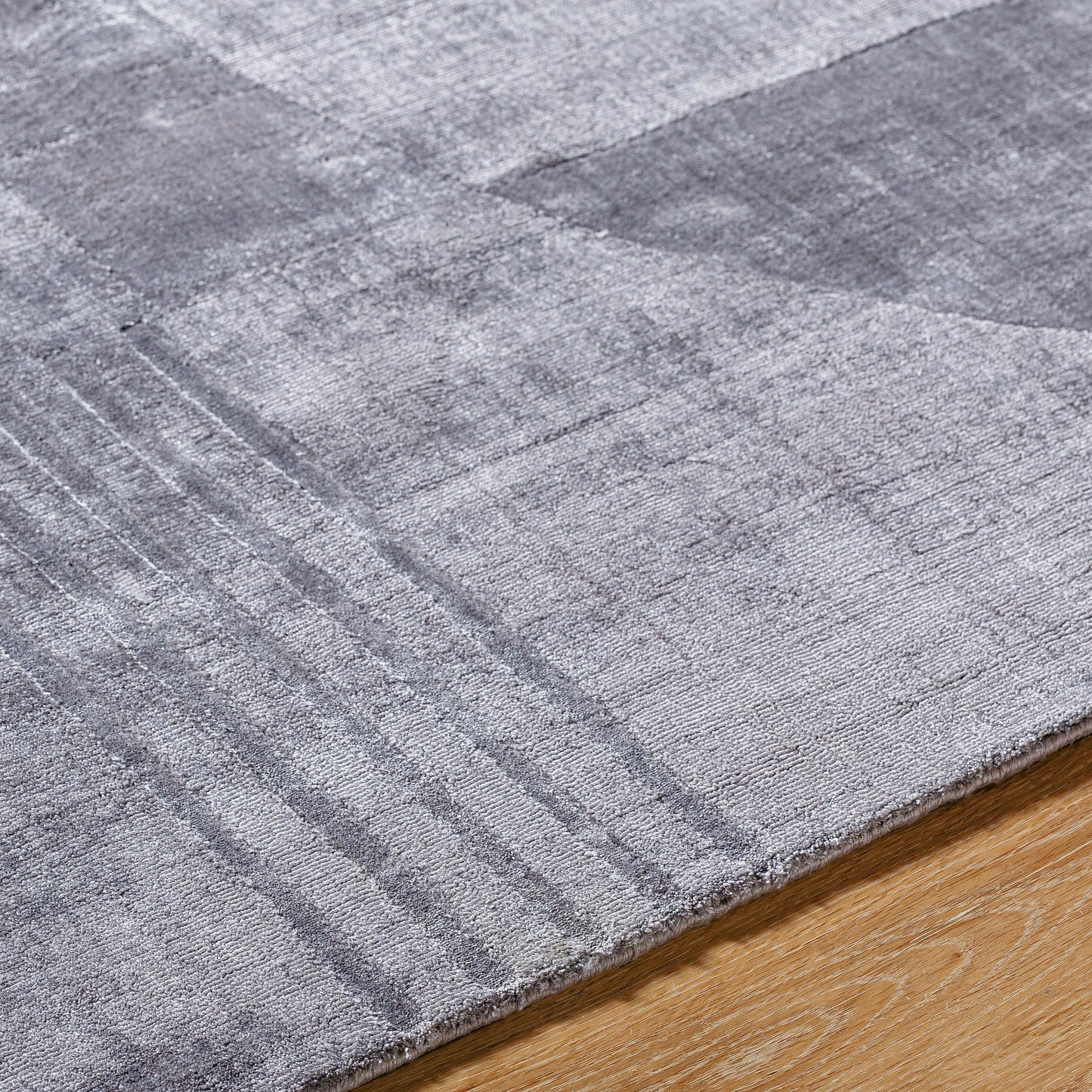 004 SI-2163250,SI-2163251,SI-2163252,SI-2163253,SI-2163254,SI-2163255 | Closeup | Pier Rug - 484724 by Surya in slate gray, charcoal, ash. Made from viscose in a unique style.