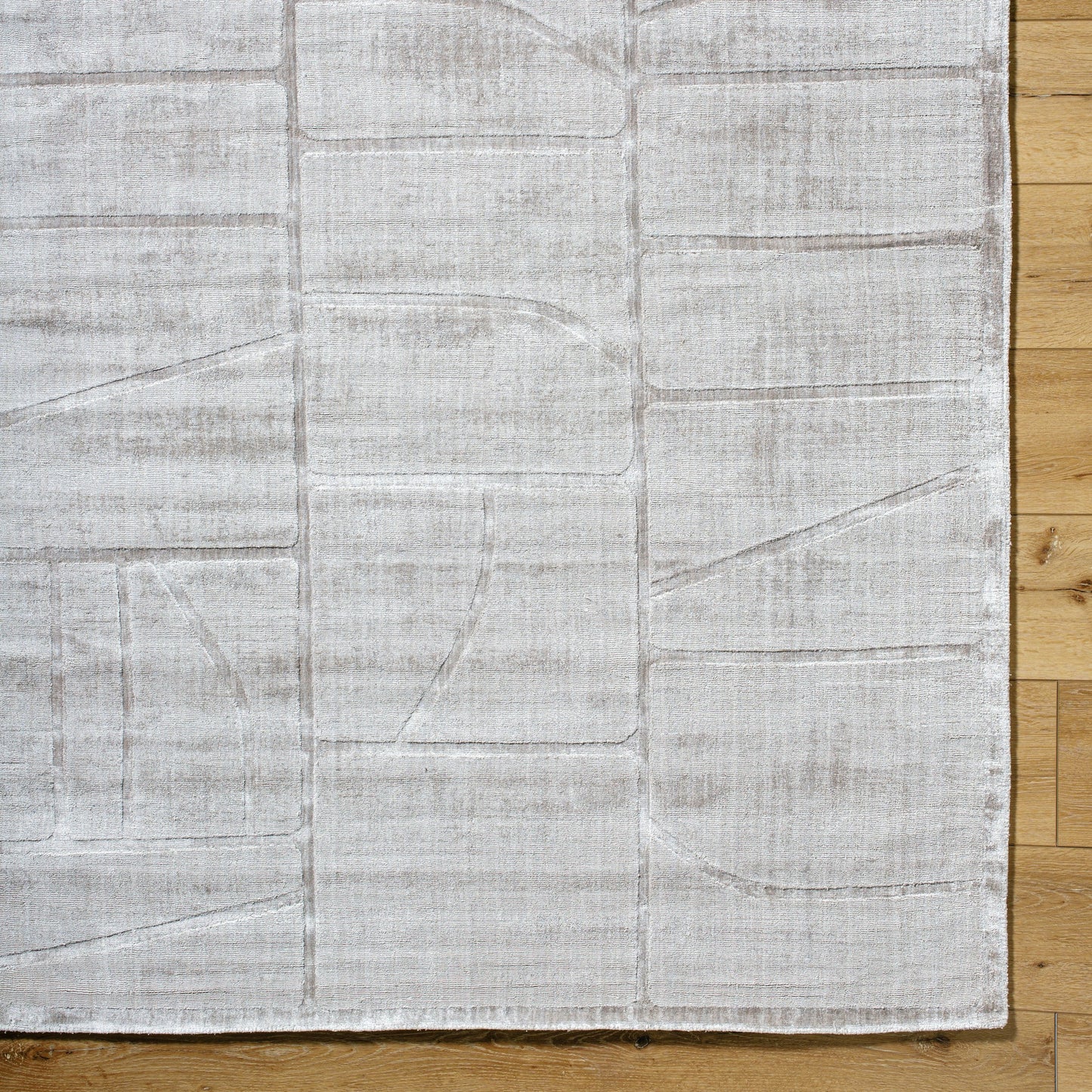 006 SI-2163256,SI-2163257,SI-2163258,SI-2163259,SI-2163260,SI-2163261 | Closeup | Pier Rug - 484735 by Surya in light silver, slate, silver. Made from viscose in a unique style.