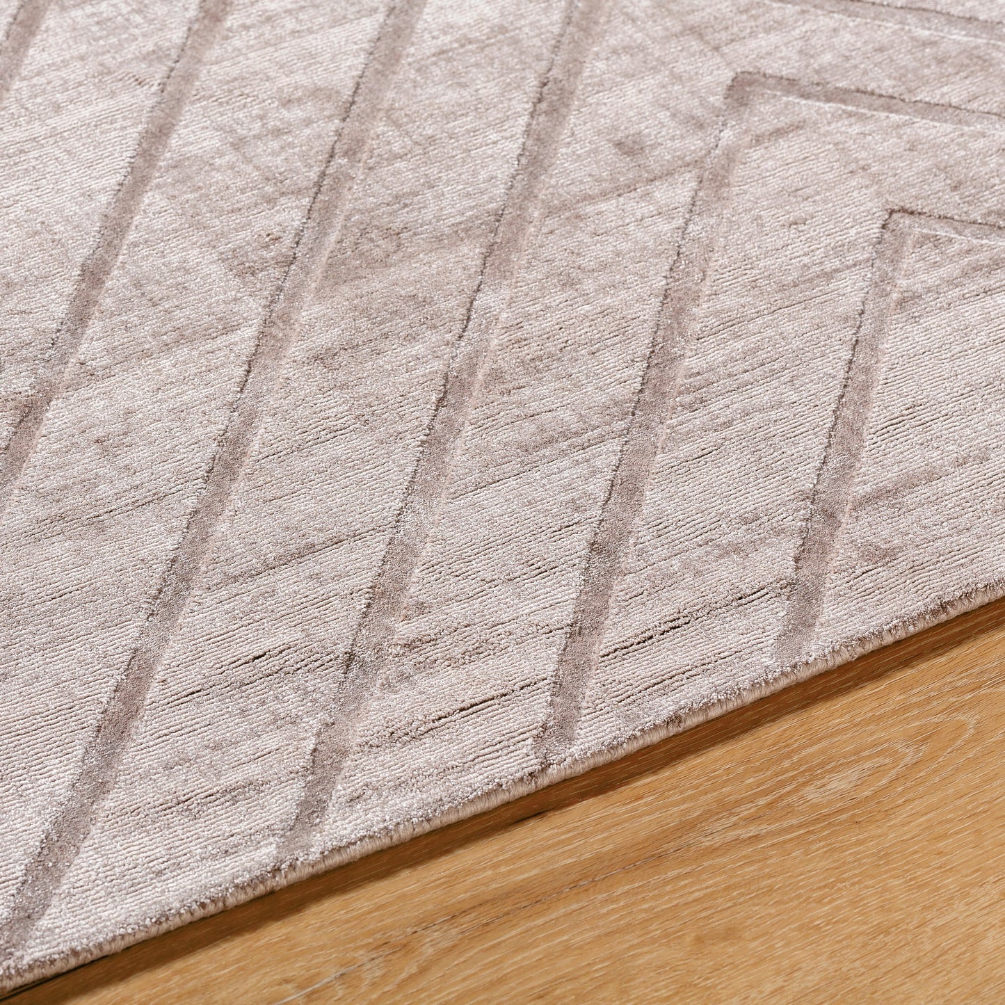 004 SI-2163274,SI-2163275,SI-2163276,SI-2163277,SI-2163278,SI-2163279 | Closeup | Pier Rug - 484768 by Surya in taupe, sandstone, beige. Made from viscose in a unique style.