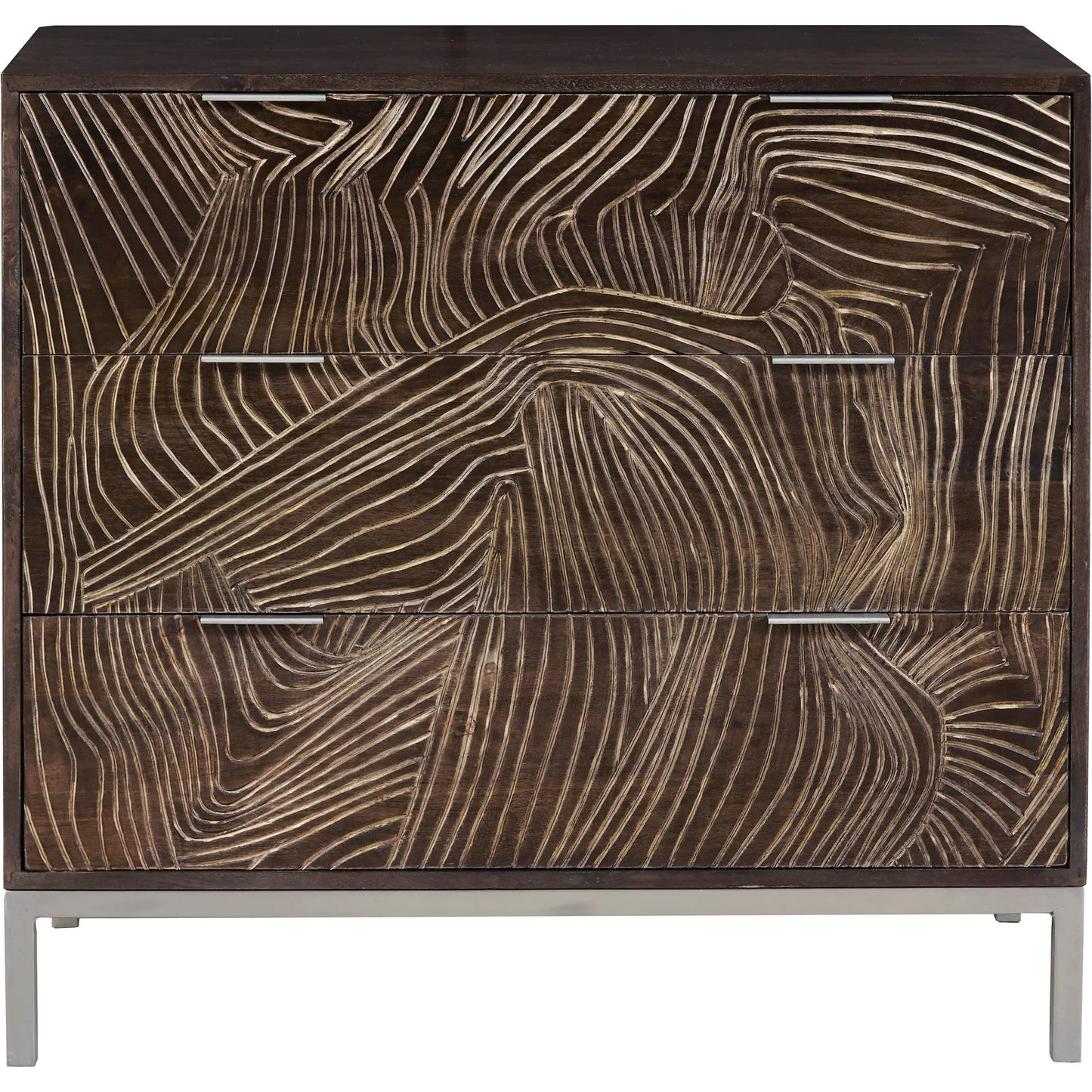 001 SI-2238768 | Primary Silo | Rustic 3-Drawer Accent Chest by Pulaski Furniture in earthy brown. Made from mango wood in a unique style.