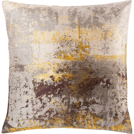 Peniko Pillow - 23660 by Livabliss in ivory, mustard. Made from 100% cotton in a modern style.