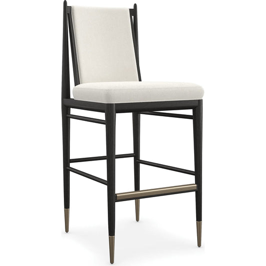 Unity Light Bar Stool by Caracole. Made from oak in a transitional style.