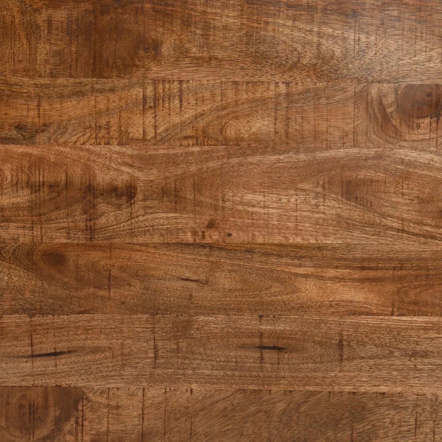 003 SR-897678 | Closeup | Chester Coffee Table by Kosas Home in chestnut brown top, black finish base. Made from mango wood top, iron base in a modern style.