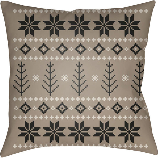 Fair Isle III Pillow - 26187 by Livabliss. Made from front: 100% polyester, back: 100% polyester in a traditional style.