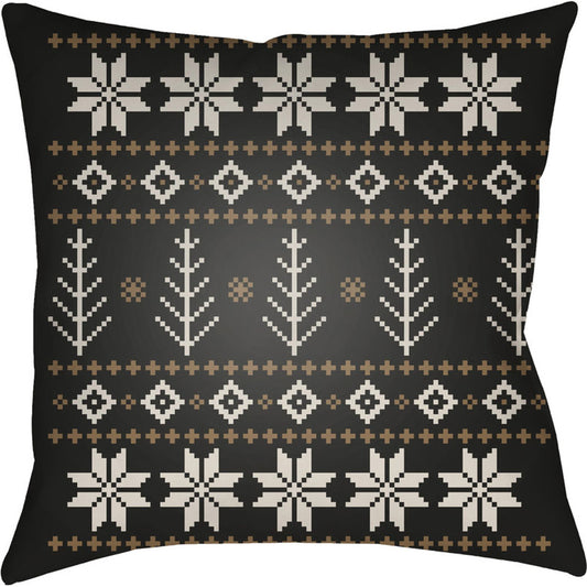 Fair Isle III Pillow - 26187 by Livabliss. Made from front: 100% polyester, back: 100% polyester in a traditional style.
