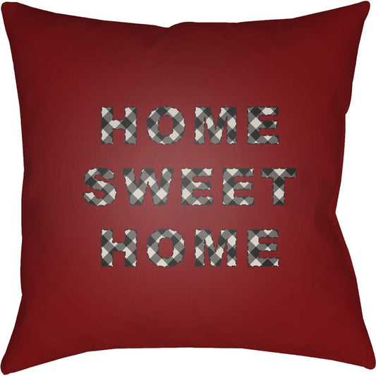 Home Sweet Home Pillow - 12191 by Livabliss. Made from front: 100% polyester, back: 100% polyester in a traditional style.