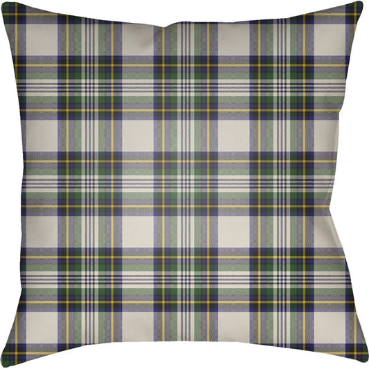 Tartan II Pillow - 6307 by Livabliss. Made from front: 100% polyester, back: 100% polyester in a traditional style.