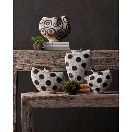 Han Dynasty Bowl by Currey and Company in textured brown, light earth. Made from porcelain in a modern style.