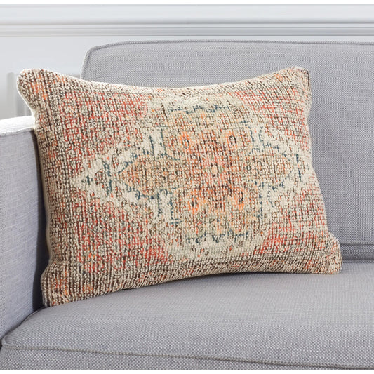Mayes Lumbar Pillow by HedgeApple Essentials in rust. Made from unique in a eclectic & global style.