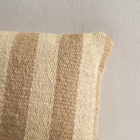 Odessa Jute Bolster Pillow by HedgeApple Essentials in mustard, beige. Made from 100% jute in a modern style.
