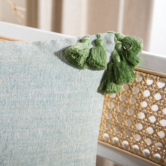 Delmore Pillow by HedgeApple Essentials in green. Made from unique in a modern style.