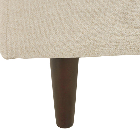 Martha Sectional Sofa by LH Imports in beach alabaster and dark brown. Made from birch, pine, plywood, polyester, foam, polyester fiber, feather in a transitional style.