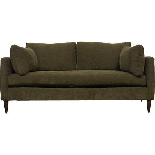 001 SI-2533508 | Primary Silo | Gemma Loveseat by LH Imports in pine and dark brown. Made from hemlock, alder, plywood, feather, polyester, foam, polyester fiber in a unique style.