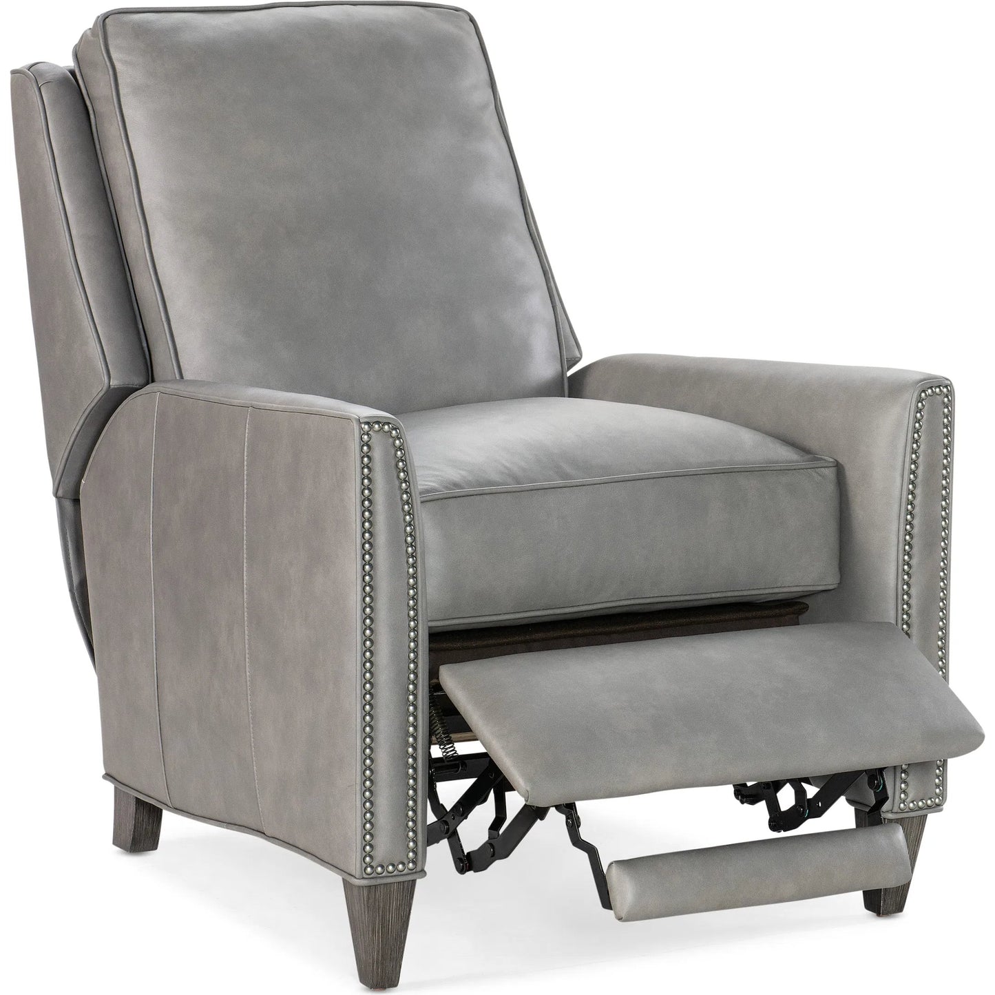008 SI-2379447 | Additional Silo | Christopher Recliner by Bradington-Young by Hooker Furniture in stone. Made from leather in a unique style.
