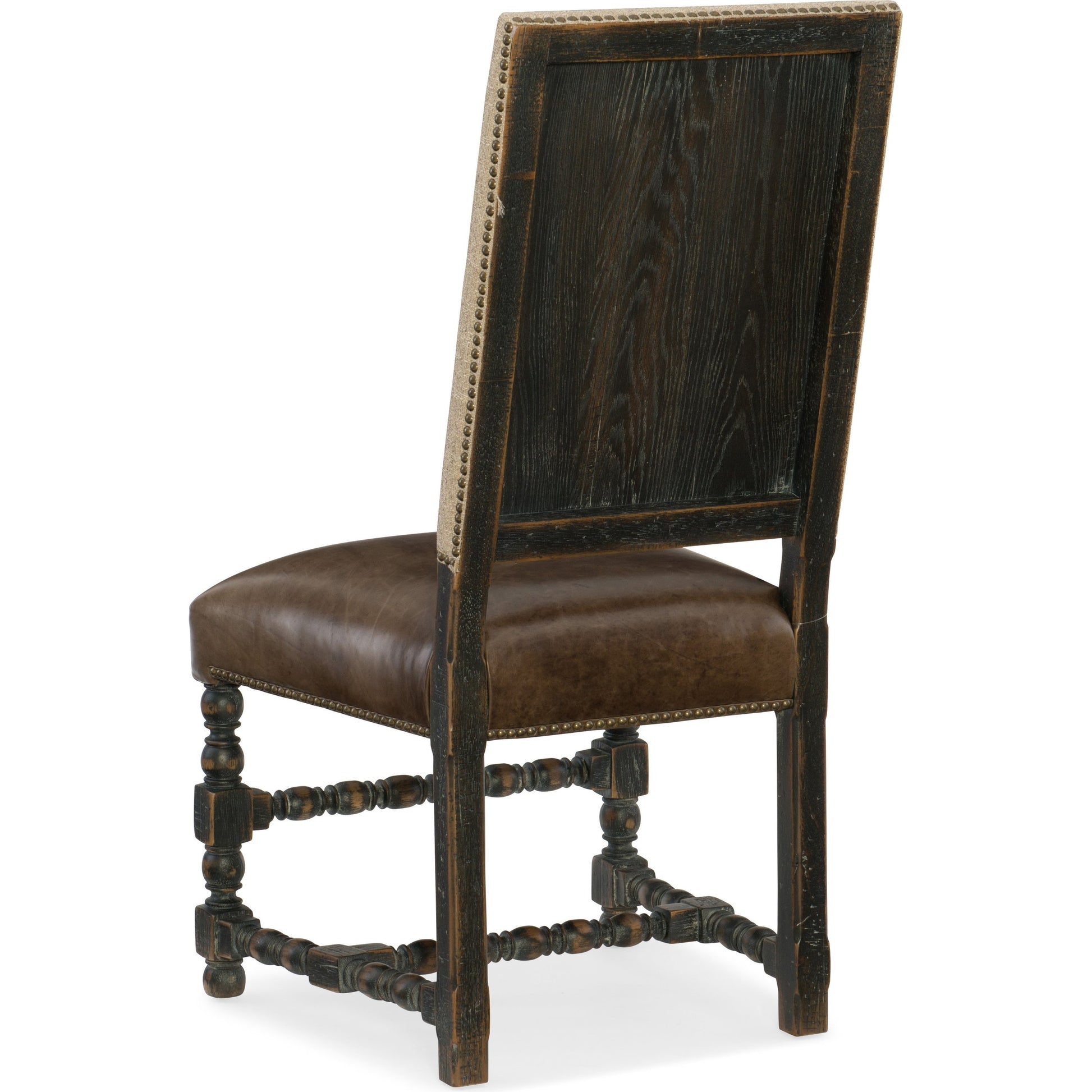 Hill Country Comfort Upholstered Side Chair (Set of 2) by Hooker Furniture in brown and huntington collis. Made from fabric, leather in a traditional style.