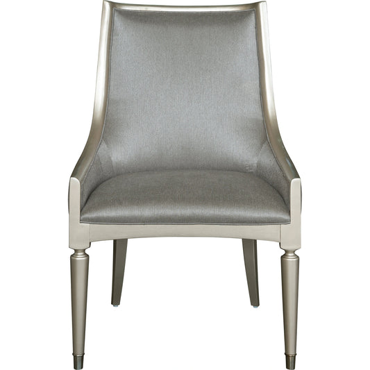 Zoey Upholstered Arm Chair (Set of 2) by Pulaski Furniture in champagne. Made from hardwood solids, primavera veneers in a modern style.