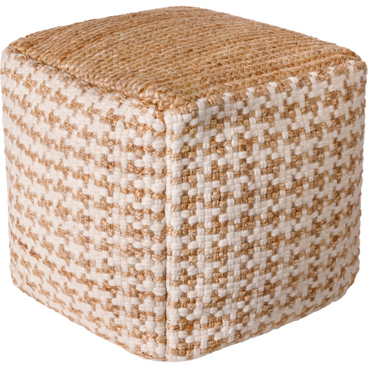 Palna - 476113 by Surya in pearl, khaki. Made from top: 60% jute, 40% wool, bottom: 100% cotton, fill: 100% polybeads in a cottage & farmhouse style.