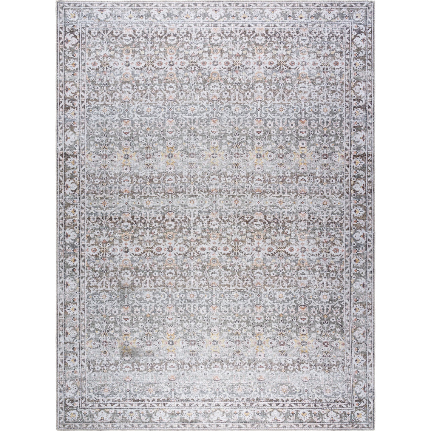 001 SI-2168278,SI-2168282,SI-2168283,SI-2168284,SI-2168285,SI-2245648 | Primary Silo | Rainier Rug - 533545 by Our PNW Home x Livabliss in olive, cream, mustard, brown, dark brown. Made from polyester in a unique style.