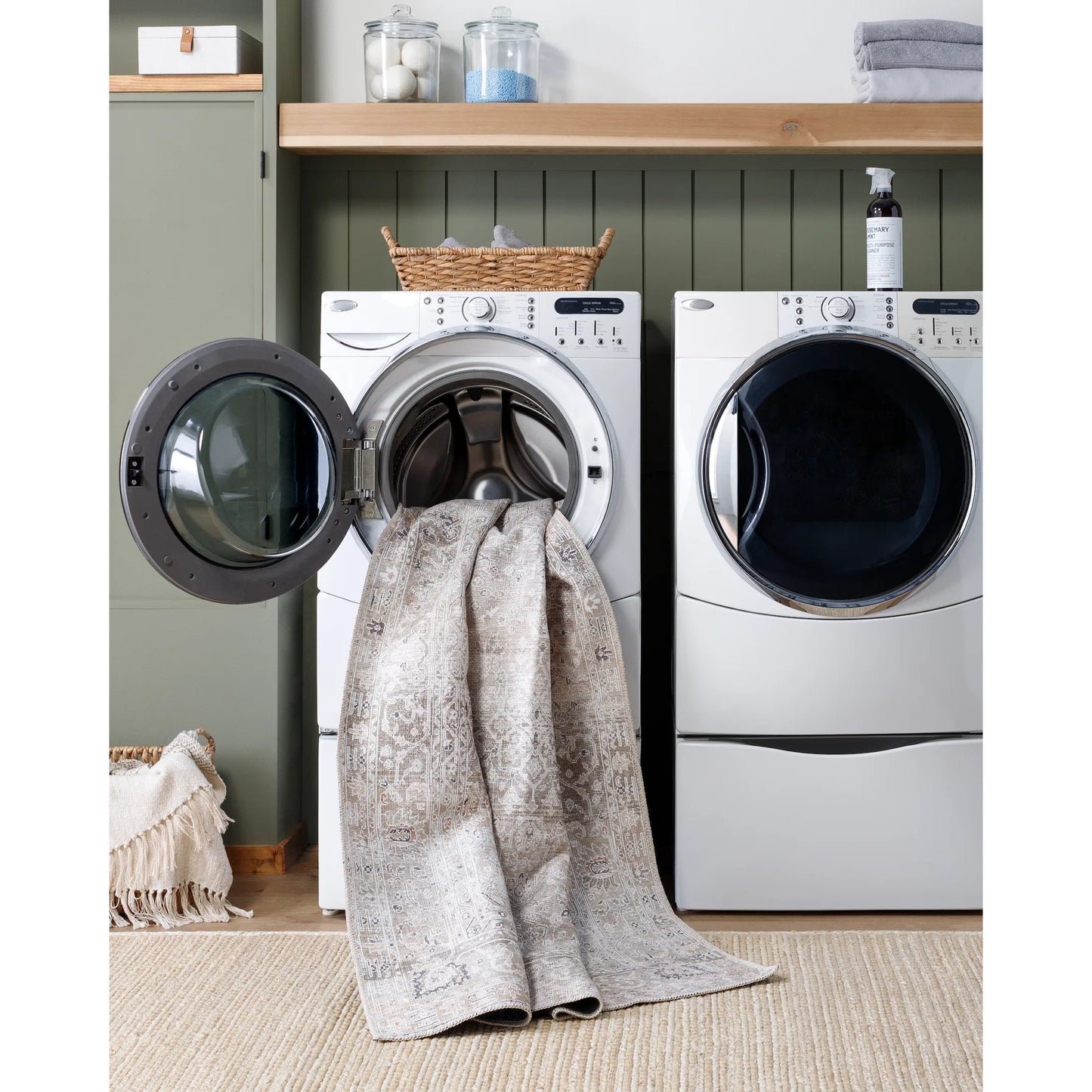 008 SI-2168286,SI-2168287,SI-2168288,SI-2168289,SI-2168290,SI-2168291,SI-2168292,SI-2168293,SI-2245649 | Lifestyle | Rainier Rug - 533553 by Our PNW Home x Livabliss in olive, brown, light brown, tan. Made from polyester in a unique style.