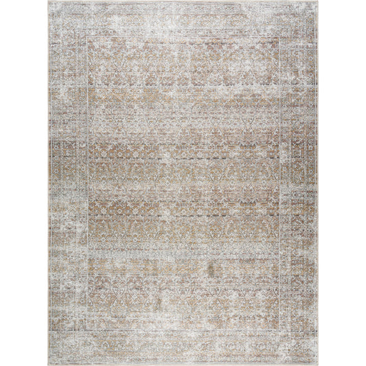 Rainier Rug - 533561 by Our PNW Home x Livabliss in light brown, cream, camel, brown, dark brown. Made from polyester in a unique style.