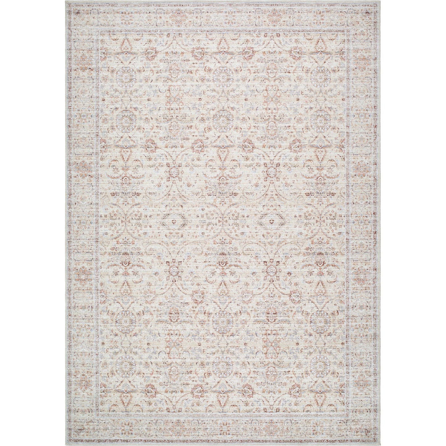 001 SI-2168382,SI-2168383,SI-2168384,SI-2168385,SI-2168386,SI-2168387 | Primary Silo | Spokane Rug - 533728 by Our PNW Home x Livabliss in light beige, rust, pale blue, brown, ivory, olive. Made from polyester in a unique style.