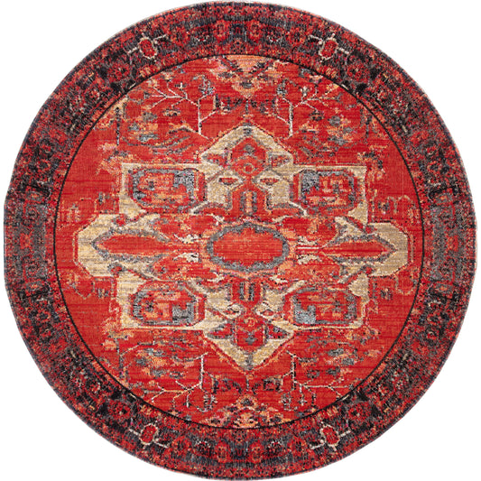 Polaris POL06 Indoor/Outdoor Rug by Jaipur Living in red, blue. Made from 100% polypropylene in a unique style.